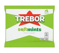 Trebor Softmints Peppermint Mints Multipack, Chewy Centre, Crunchy Shell, 18 x 179.6g