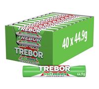 Trebor Softmints Peppermint Mints Multipack, Chewy Centre, Crunchy Shell, 40 x 179.6g