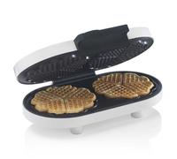 Trebs Double Heart Shape Waffle Maker Iron Machine Non Stick - White