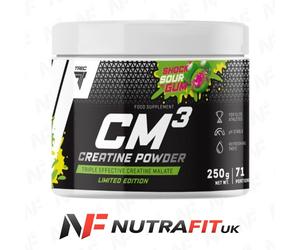 TREC CM3 tri creatine malate 1250 TCM powder muscle mass support