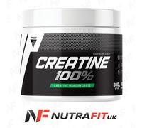 TREC Nutrition Creatine 100% 300g - Advanced Formula with Vitamin C & Sodium for Gym Recovery & Performance - Enhance Muscle Building and Strength Gains - 60 Servings