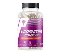 TREC Nutrition L-CARNITINE Complex - 90 Capsules - L-Carnitine for Enhanced Stamina, Weight Loss, and Endurance Boost - Vitamin B6