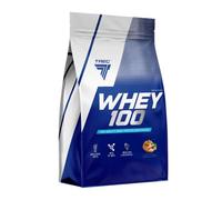 Trec Nutrition WHEY 100-900G - Premium Whey Protein Concentrate for Muscle Growth | Fast-Absorbing & Quality Protein Powder with BCAAs and Glutamine (900g, Peanut Butter)
