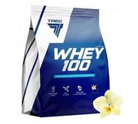 Trec Nutrition WHEY 100 - Premium Whey Protein Concentrate for Muscle Growth | Fast-Absorbing & Quality Protein Powder with BCAAs and Glutamine (2275g, Vanilla)