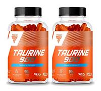 TREC Taurine 900 | Anabolic and Anticatabolic | Muscle Growth and Recovery | Food Supplement (180 Capsules - 2 Bottles)
