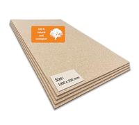 Trecor Pin Board Cork Sheet Format: 1000 x 500 mm - Thickness Options: 2-20 mm - Premium Cork Sheet, Highly Flexible and Antistatic - Smoothed on One Side for Better Appearance