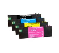 TReCVd 220ML Refillable Ink Cartridge Compatible With Roland LEF-20 LEF-10 LEF-12 LEF-300 LEC-330 LEC-300 LEC540 Models ECO EUV EUV2 EUV3 EUV4 EUV5 Empty Cartridge(4pcs(BK C M Y))