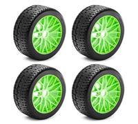 TReCVd 4pcs 100×42mm RC Tires 17mm Hex Compatible With 1/7 Infraction Felony Limitless Upgrade(Black)