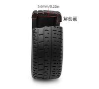 TReCVd 4pcs 100×42mm RC Tires 17mm Hex Compatible With 1/7 Infraction Felony Limitless Upgrade(Green)
