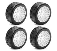 TReCVd 4pcs 100×42mm RC Tires 17mm Hex Compatible With 1/7 Infraction Felony Limitless Upgrade(WHITE)