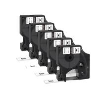 TReCVd Compatible Label Tape For Heat Shrink Tube BAL 37 Black On White 6mm 18051 1000 3000 4200 5000 5200 6000 5 Pieces Labeling Machine Compatible