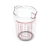 Tredoni 1100ml/1kg Sugar/Flour Measuring Cup/Jug, Non Slip Base Acrylic Plastic Pitcher