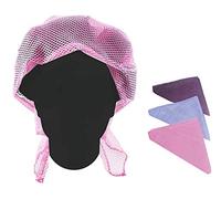 Tredoni 120x85cm Triangular Hair Setting Net - Heat-Resistant, Multicolor | Universal Hair Curler Roller Drying Net - 1pc Extra-Large Secure Fit, Durable & Breathable Nylon Mesh Hair Net