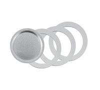 Tredoni 55mm 3 Rubber Gasket/Seals +Aluminum Filter for Moka Pot (2 Cup)