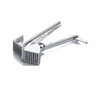 Tredoni Aluminium Big Garlic Press Masher with Head-Cleaner, Olive Pitter, Nutcracker, Meat Tenderizer & Fish Scraper