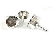 Tredoni Aluminium Funnel -Replacement- Size 9 Cup Aluminium Espresso Coffee Maker Moka Pot- 7.5cm (9 Cup)