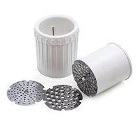 Tredoni Multipurpose Table Grater Cup - Parmesan Grater Gadget, Cheese/Nuts/Chocolate Shredder, Vegetable/Garlic Slicer, 7.5x10cm