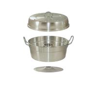 Tredoni Stovetop & Oven Baking Pot - 24cm Multipurpose Aluminum Hollow Ring Cooker (24 cm)