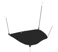 Tredre Ceiling Leak Diverter Drain Tarp, Heavy Duty 420D Oxford Fabric Roof Ceiling Leak Drip with 10ft Drain Hose, Black, 5' x 5'