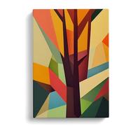 Tree Abstract Block Vol.1 Canvas Print | Gallery Wrapped 30mm Frame Wall Art | 30x20 inches | Ready to Hang | Abstract Landscape Picture | Living Room Bedroom Lounge Office