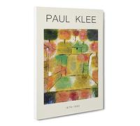 Tree And Architecture By Paul Klee Canvas Print | Gallery Wrapped 30mm Frame Wall Art | 20x14 inches | Ready to Hang | Classic Landscape Picture | Living Room Bedroom Lounge Office