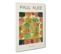 Tree and Architecture Paul Klee Canvas Print | Gallery Wrapped 30mm Frame Wall Art | 30x20 inches | Ready to Hang | Contemporary Landscape Picture | Living Room Bedroom Lounge Office