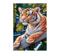 Tree Animal Tiger Jigsaw Puzzles for Adults 500, Fun Challenging Educational Games, Difficult Jigsaw Puzzles for Adults, Puzzle 500 Pieces