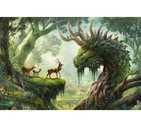 Tree Animals Dragons Jigsaw Puzzles for Adults 500 Pieces Educational Toys Challenging Game 500 Piece Puzzles for Adults for The Whole for Women Gifts for Men