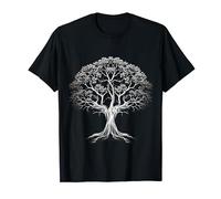 Tree Art Nature Drawing Graphic Motif Tree T-Shirt