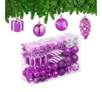 Tree Baubles Ornaments Decoration Christmas Set Classic Traditional Balls Bright