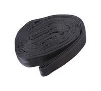 Tree Binding Tape Set 8pcs Black Straps for Garden Outdoor Polyester | Smooth design helps protect tree bark Adjustable length for quick setup Multipurpose for camping or transport