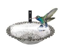 Tree Bird Feeder, Tree Mounted Bird Bath, 9 Inches Wall Mounted Outdoor Birdbath, Transparent Hangable Water Feeding Basin, Installed on Wooden Fences, Trees, Deck, Indoor and Outdoor Walls