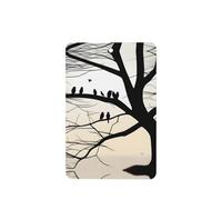 Tree Birds Barren Tr Pattern Car Air Fresheners 4 Pcs Rectangle Hanging Aromatherapy Tablets Scented Fresheners For Bedroom Bathroom