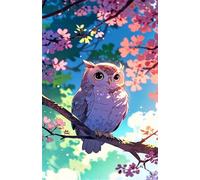 Tree Branch Owl 520 Piece Jigsaw Puzzles for Adults Colourful Fun Challenging & Brainteasing Educational Learning Gift Present for Children Boys Girls 520 Piece Puzzle for Adults