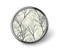Tree Branch Round Badge Cute Brooch Hats Jackets Decor Personalized Lapel Pin Clothing Jewelry Accessories for Wedding Party Gift