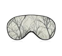 Tree Branch Sleep Mask for Women Men Side Sleeper Eye Cover with Adjustable Strap Soft Breathable Blackout Mask Slip-Free Deep Sleeping Travel Essentials