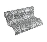 Tree Branches Wallpaper Dark Grey And Silver AS Creation 30094-3, 10.05 m x 53 cm