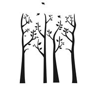 Tree Branches with Leaves Reusable Stencil A3 A4 A5 & Bigger Sizes Home Wall Decor Craft Art / T31 (Reusable Mylar, A4 Size - 210 x 297 mm, 8.3 x 11.7 in)