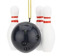 Tree Buddees Bowling Ball and Pins Christmas Ornaments