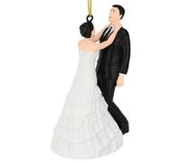 Tree Buddees Funny Bride & Groom Marriage Wedding Ornament - Great Gift for Newlyweds - Also Works as a Hilarious Wedding Cake Topper