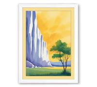 Tree by White Cliffs Coastal Framed Wall Art Print A3 (42×29.7cm) White, Wall Decor for Living Room, Bedroom, Office & Home, Ready to Hang, Art Gift