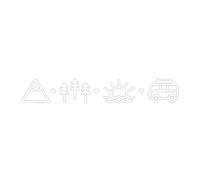 Tree Car Stickers - Decorative Auto Body Decals, 23.62x5.51 Inches Reflective Design, Vehicle Door Side Vinyl Ornament Car Exterior Decoration for SUV Sedan Truck Van Accessories Outdoor Styling