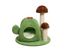 Tree Cats House Furniture Cats Climbing Jumping Through Sky Pillar Mushroom Lawn Catching Frame Ladder Playing Cats Toys (Color : A) (A)