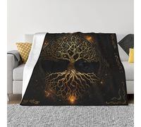 Tree Celtic Soft Blanket All Season Fuzzy Throw Warm Lightweight Blanket Fleece Throws Flannel Blankets for Bed Sofa Couch Travel Home Living Room Decor 50"X60"