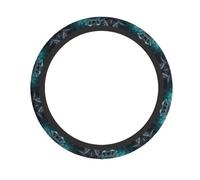 Tree Christmas Ball Printed Steering Wheel Cover Elastic Stretch Car Wheel Wrap Breathable Non-Slip Steering Wheel Protector for Car Truck SUV