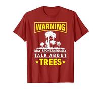 Tree Climbing Arborist T-Shirt, Men, Cranberry Red, XX-Large