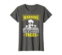 Tree Climbing Arborist T-Shirt, Women, Asphalt Grey, XX-Large