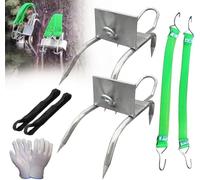 Tree Climbing Claws, Spikes Climbing Shoes, Portable Cat Claw Equipment, Tree Climbing Kit for Outdoor Activities, Fruit and Nut Picking (B)