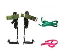 Tree Climbing Equipment,Leather Tree Climbing Spikes Set,Adjustable Tree Climbing Gear Pole Climbing Spurs Tool,for Hunters,Agricultural Producers,Construction Workers(B)