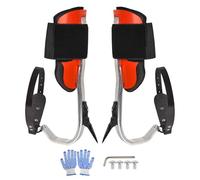 Tree Climbing Gear, Aluminium Alloy Tree Spikes, Harness Kit Heavy Duty Equipment Safe Palm Support for Jungle Picking Fruit Indoor Sports Outdoor Professionals